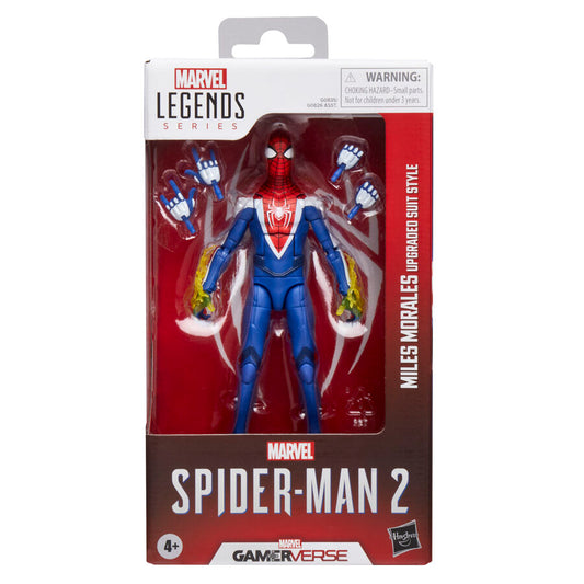 Figura Miles Morales Upgraded Suit Style Spider-Man 2 Marvel Legends 15cm