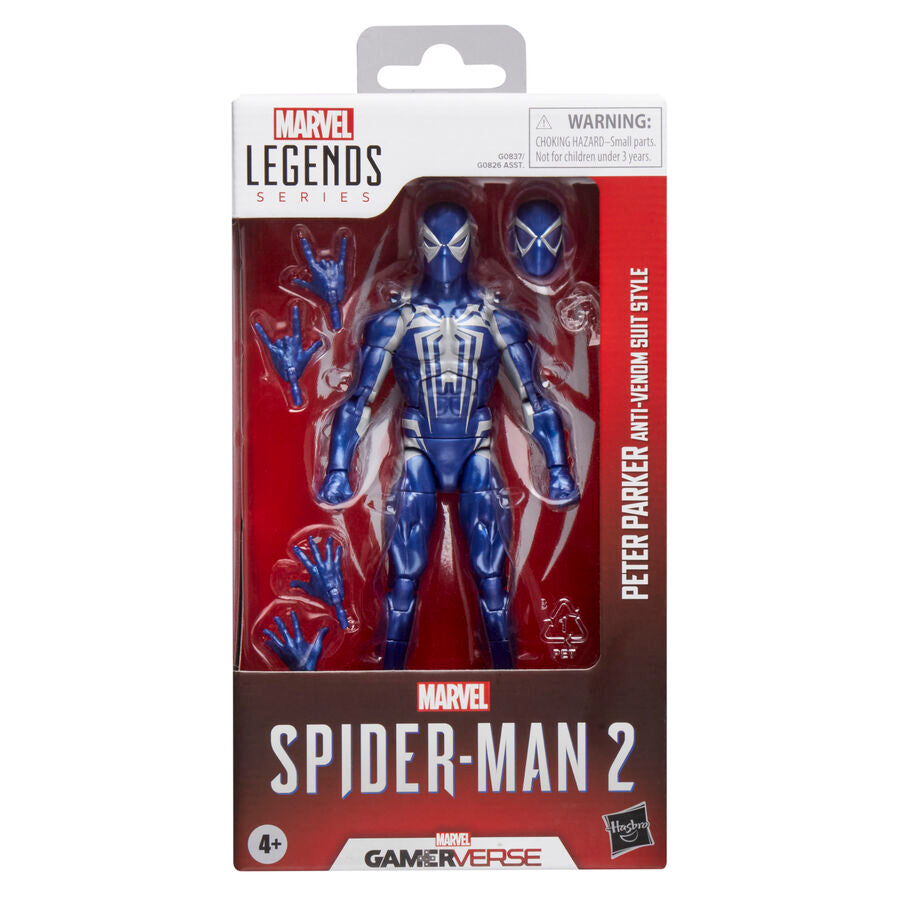 Figura Peter Parker Anti-Venom Suit Style Spider-Man 2 Marvel Legends 15cm