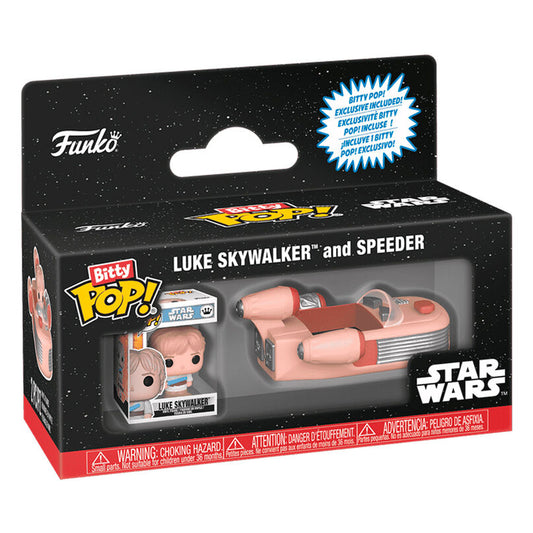 Figura Bitty Pop Rides Star Wars Luke Skywalker and Speeder