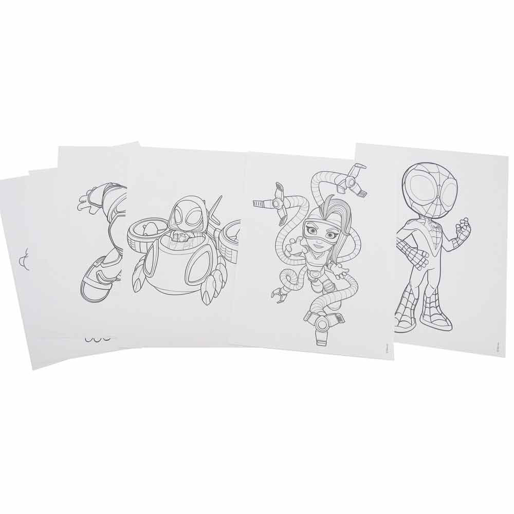 Libro Colorear + Lapices Spidey Marvel