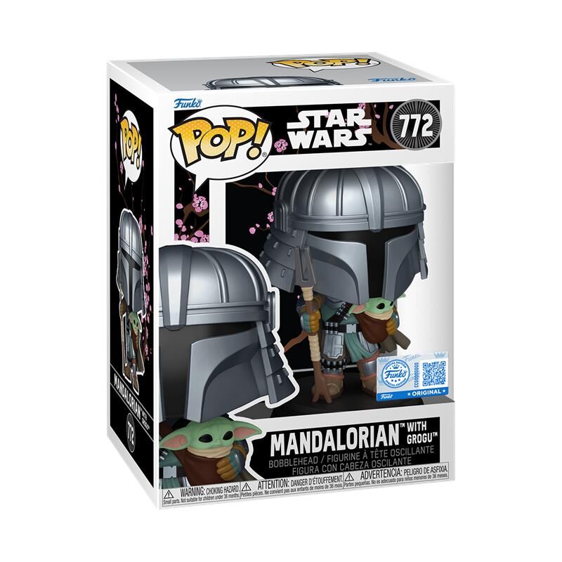 Figura POP Star Wars Impressions Mandalorian with Grogu Exclusive