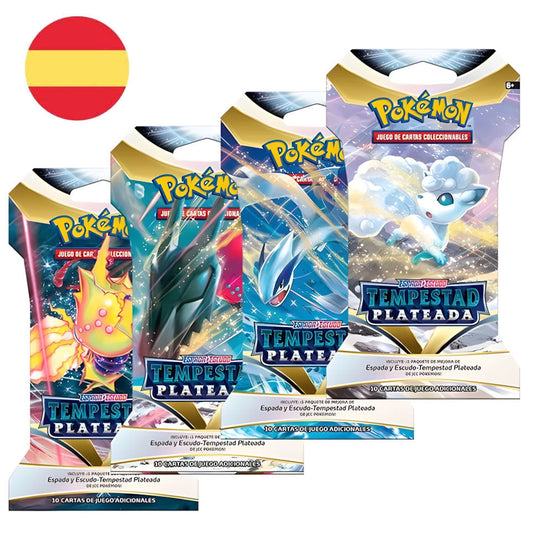 Sobre juego cartas coleccionables Tempestad Plateada Pokemon español surtido